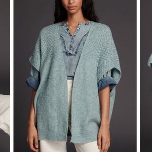 Anthropologie Yuko Short Sleeve Cardigan